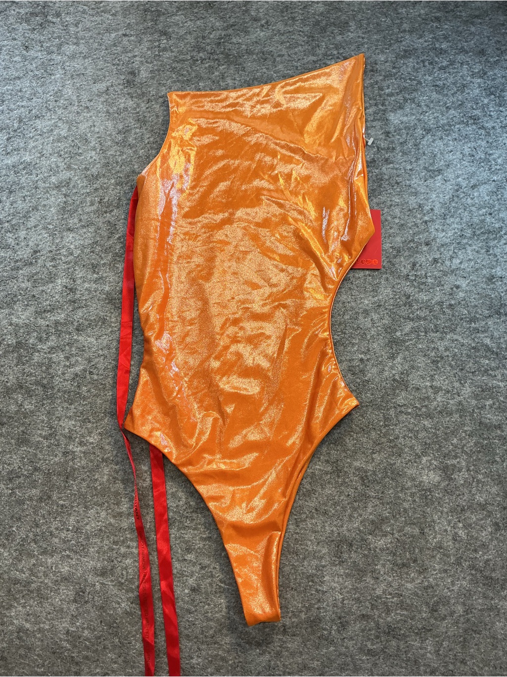 Coucoo Intimates | Jani New! Orange Metallic One-Piece Bodysuit Size M — image 6 of 6